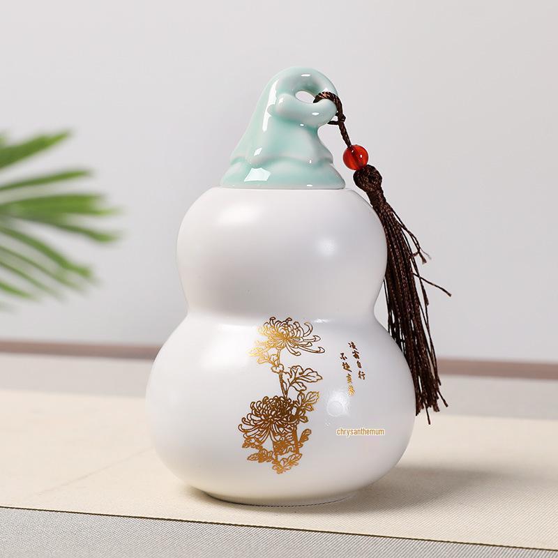 Glücksbringende Keramik-Kürbis-Ornament für die Heimdekoration