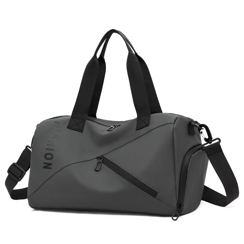 Women's Water-Resistant Oxford Travel Bag with Wet/Dry Compartments and Handheld Fitness Storage