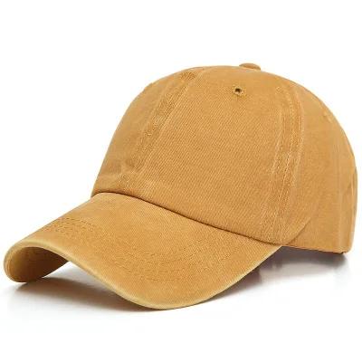 Custom Baseball Cap Vintage Distressed Washed Cotton Dad Hat Cotton Snapback Cap Hip Hop Baseball Cap Custom Logo