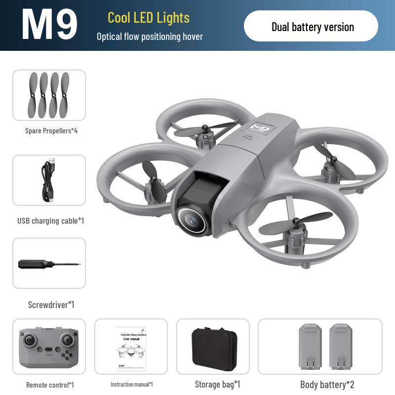 Mini Dronă Durabilă pentru Băieți cu Cameră Duală, Flux Optic și Anti-Coliziune pentru Fotografie Aeriană HD