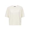 VEROMODA 2025 Summer Letter Embroidery Back Cutout T-Shirt