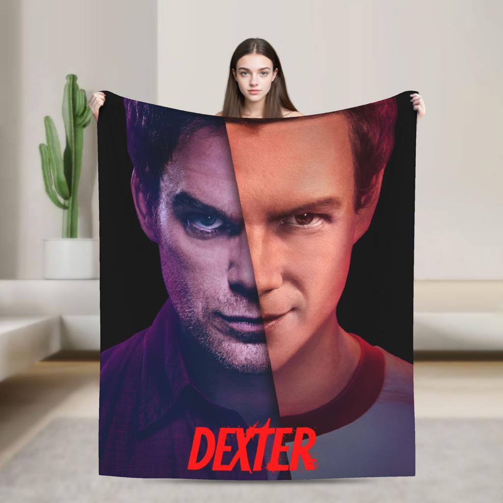Dexter  Warm Soft Blanket  Kids Plush Throw Blanket Fluffy Couch Chair Flannel Bedspread Sofa Bed Cover