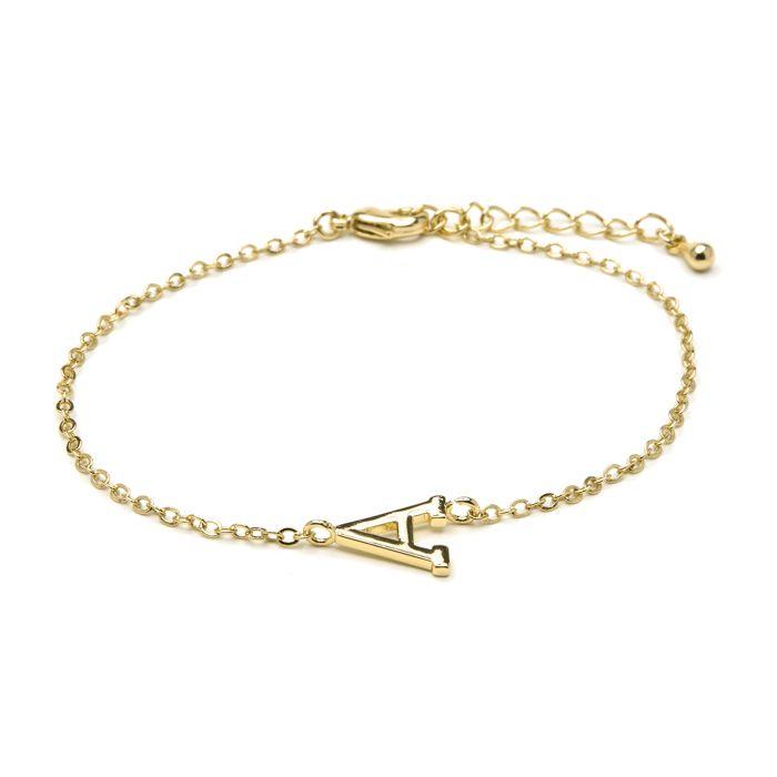 Bracciale Luxenter finitura oro giallo 18 carati - Alfabeto