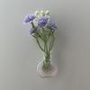 10 Pcs Mini Vase Magnets for Fridge Cute Tiny Magnetic Glass Vases Refrigerator Accessories Funny Plant Pot with Flowers for Locker Office Decoration