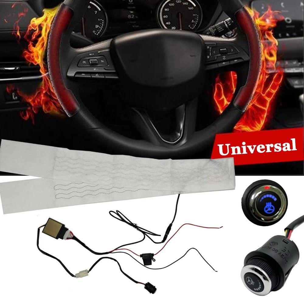 

Universal Steering Wheel Heating Kit 6 Gear Switch Heating Pad Car Accessories 1 gear