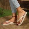 fashion New Summer Flip-flops Women Pinch Foot Outside Wear Non-slip Flat Light Wear-resistant Beach Sandals Women Shoes