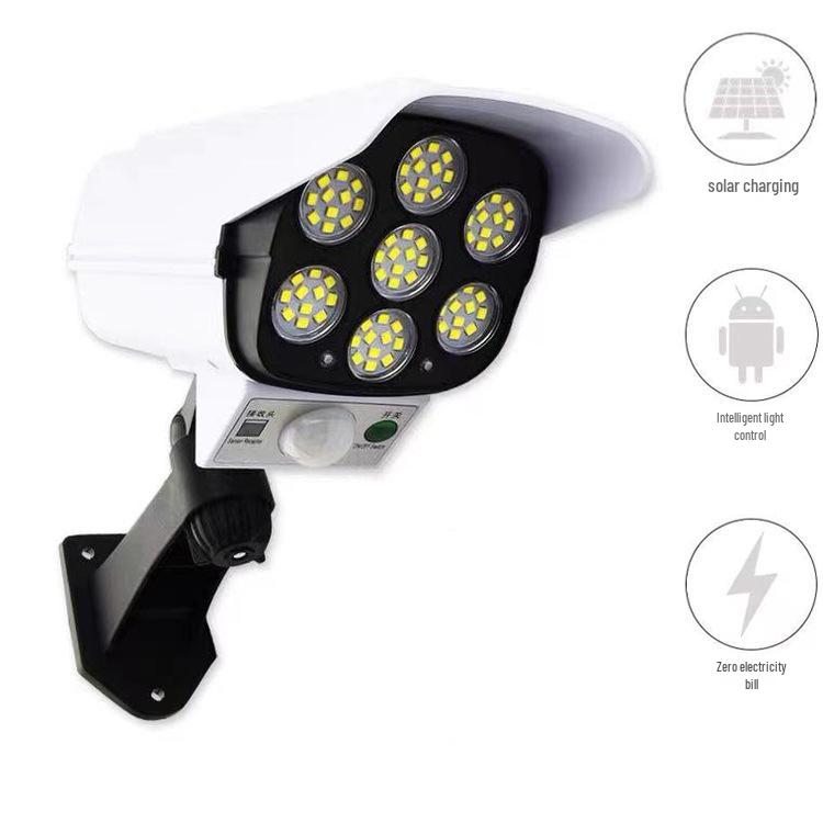 Smart Solar-Powered Outdoor Garden Lights with Motion Detection and Camera Design