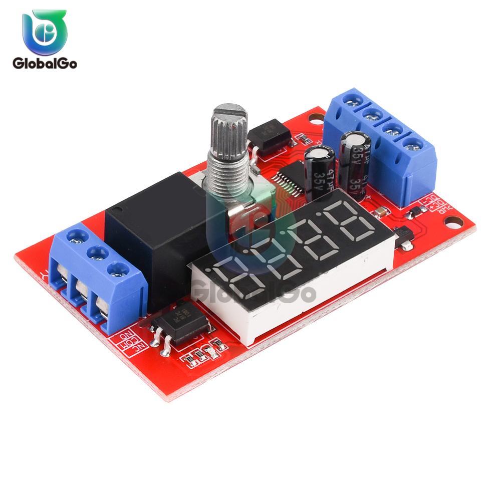 DC 5V 12V 24V 60mA Adjustable Time Delay Relay Module LED Digital Timming Relay Timer Delay Trigger Switch Timer Control Switch