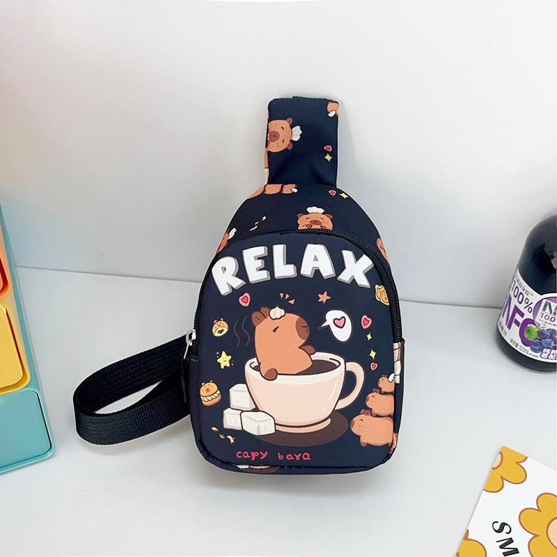 Cute Cartoon Children's Backpack: Trendy Casual Small Bag for Kindergarten Girls - Crossbody or Chest Style