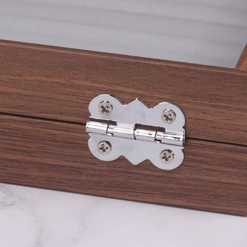 Simple Wooden Jewelry Box Velvet Ring Display Holder Fashion Jewelry Display Tray  Women Gift