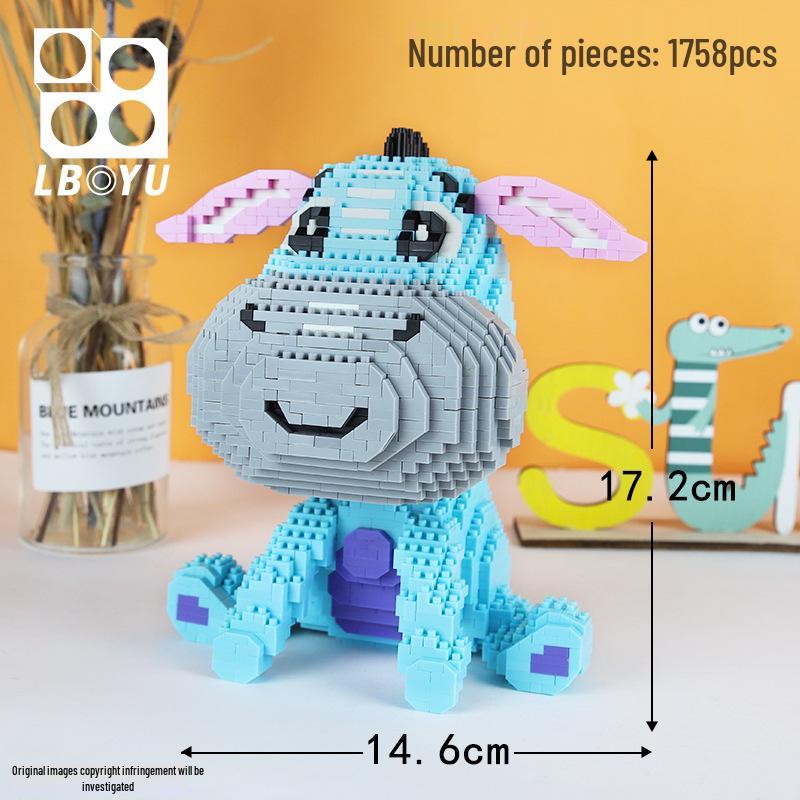 Le Bao Yu Educational Street Vendor Building Blocks for Kids and Adults – Micro Diamond Small Particles, One Piece