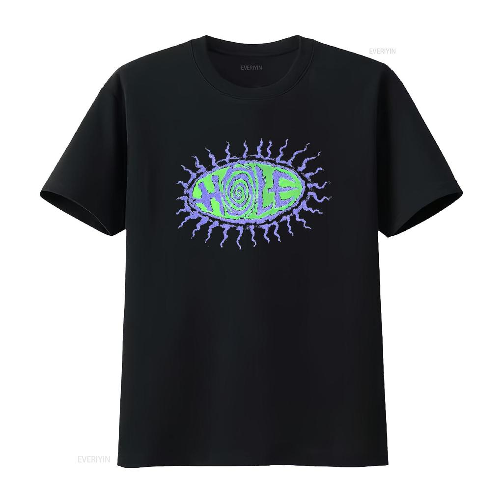 Rare 90s Hole Band T Shirt For Fan Reprint S 5xl Kh8270 Vintage Washed Homme Top For Everyday Wear Designer Clothes Soft