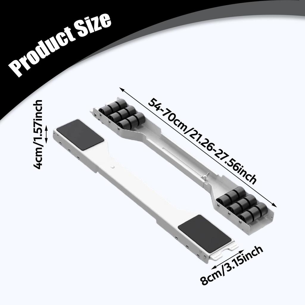 Washing Machine Movers, Adjustable Extendable Pad, Universal Movable Stand,