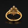 Natural Ethiopian Opal Ring 925 Sterling Silver Gold Plated Fine Jewelry