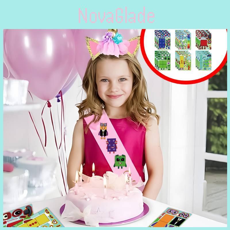 Cute New Digital Building Blocks Interactive Puzzle Stickers For Kids Fun Playtime
