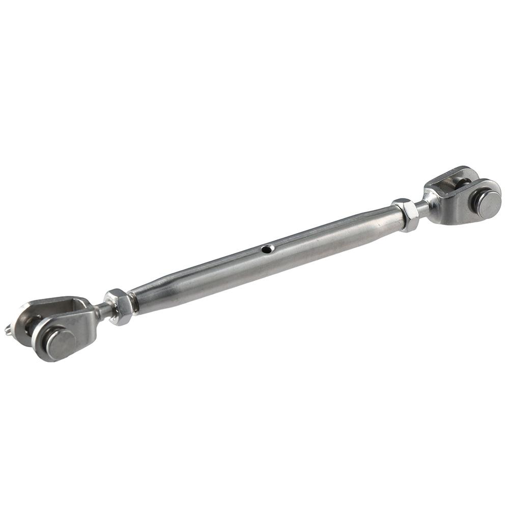 2PCS Silver Turnbuckle Jaw Stainless Steel Turnbuckle Tensioner  Marine Grade