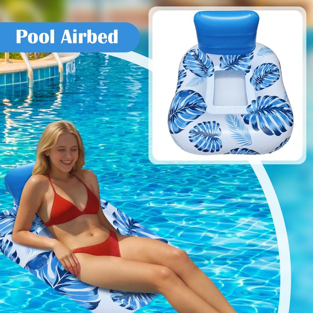 Adult Inflatable Floating Drainage Chair PVC Floating Bed Foldable Inflatable Bed