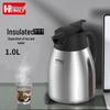 HPMILY 304 Stainless Steel Insulated Tea Pot with Infuser