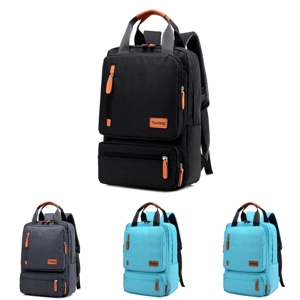 Versatile Large-capacity Canvas Schoolbag Perfect For Laptop And Daily Essentials