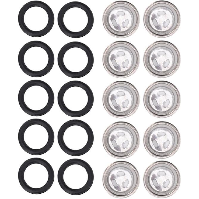 Bnineteenteam Brake Cylinder Reservoir Sight Glass, 10pcs Brake Master Cylinder Sight Glass with O Ring Motorcycle Brake Master Cylinder Window for