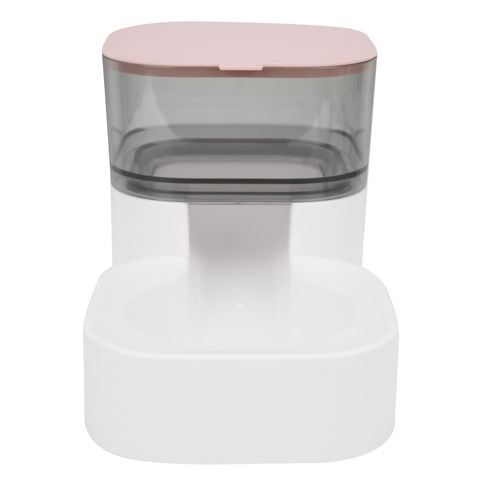 Pet Water Dispenser Automatic Self Dispensing Dog Food and Water Dispenser Station for Medium Small Dag CatsPink