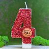 Basketball Number Birthday Cake Candles - Creative Digital Party Decorations