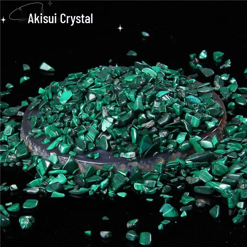 Natürlicher Malachit Bruchstein zur Reinigung und Dekoration in Aquarien und Pflanzgefäßen