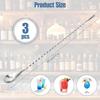 3Pcs Stainless Steel Bar Spoon, Ergonomic Stirring Spoons for Effortless Cocktail Mixing, Twist-Handle Cocktail Spoon for Precision Stirring