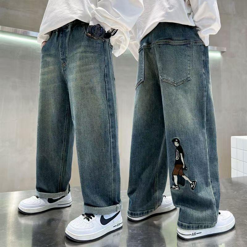Boys' Casual Spring/Autumn Long Jeans - Children's Wear