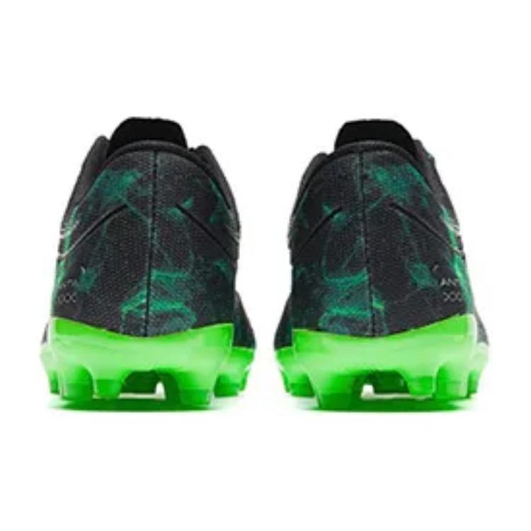 Anta MG Multi Ground Natural Grass Slip Resistant Soccer Shoes Men's Black Green 912332222-3
