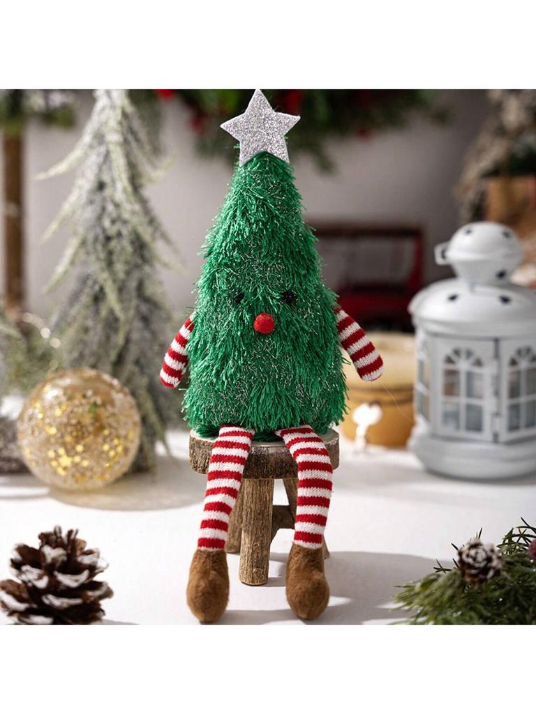 1Pc New Christmas Decorations Plush Christmas Tree Dolls Home Party Trees Cute and Fun Suitable for Decorating Parties