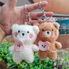 Bear Plush Adorable Keychain Cute Stuffed Animal Pendant For Bags And Gifts