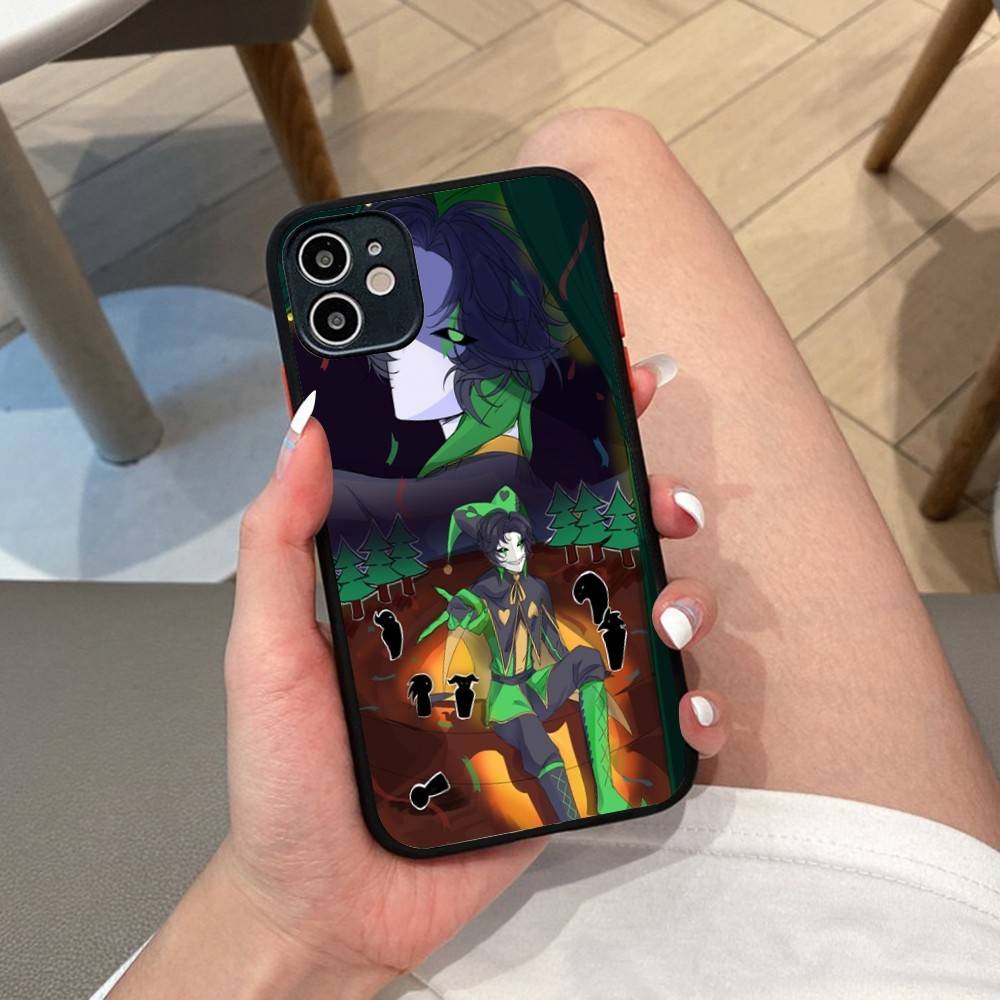 Anime The Freak Circus Pierrot Matte Translucent Phone Case For Iphone 16 ProMax 15 14 13 12 11 X XS PRO Plus