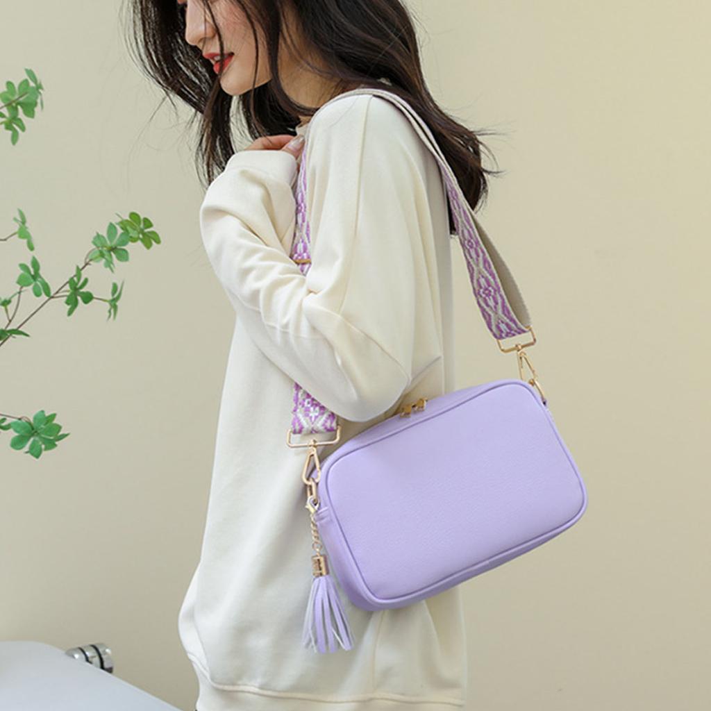 European and American Tassel Women's Bag Ethnic Style Shoulder Strap Messenger Bag Phone Wallet Leather Crossbody Bag