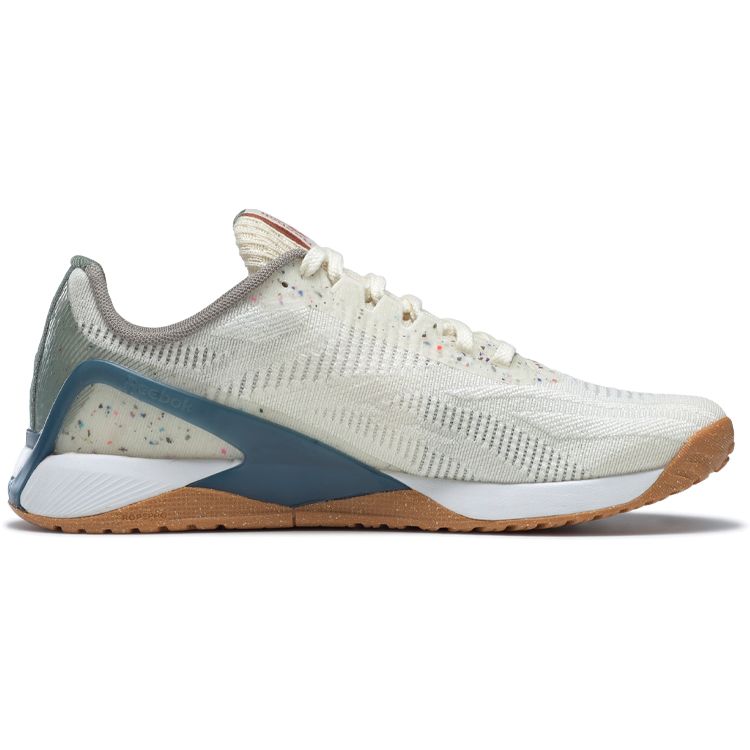 Reebok  Nano X1 Vegan Classic White Brave Blue Women Sneakers Cream Harmony-Green G58174