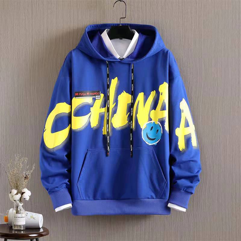 Tonårsstudent Tröjdräkt Huvtröja och Lediga Byxor Skoltrend Sportdräkt för Vår & Höst