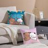 Cute Cartoon Characters Bubu & Dudu Pillow Case Comfort Sofa Bed Silky Elegant Invisible Zipper Decorative Cushion Cover