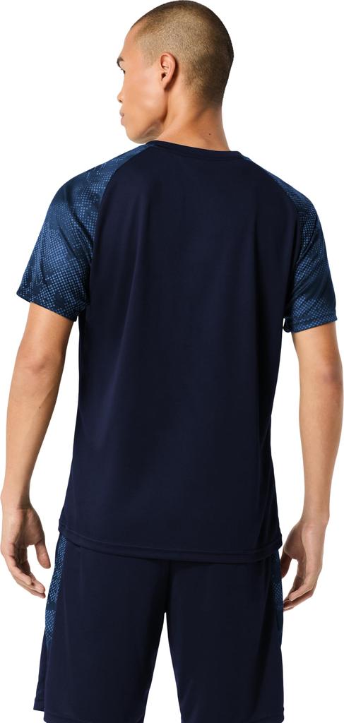 Training Wear DRY SHORT SLEEVE TEE 2033C185 Unisex Adult 400 S [ASICS] (MIDNIGHT)