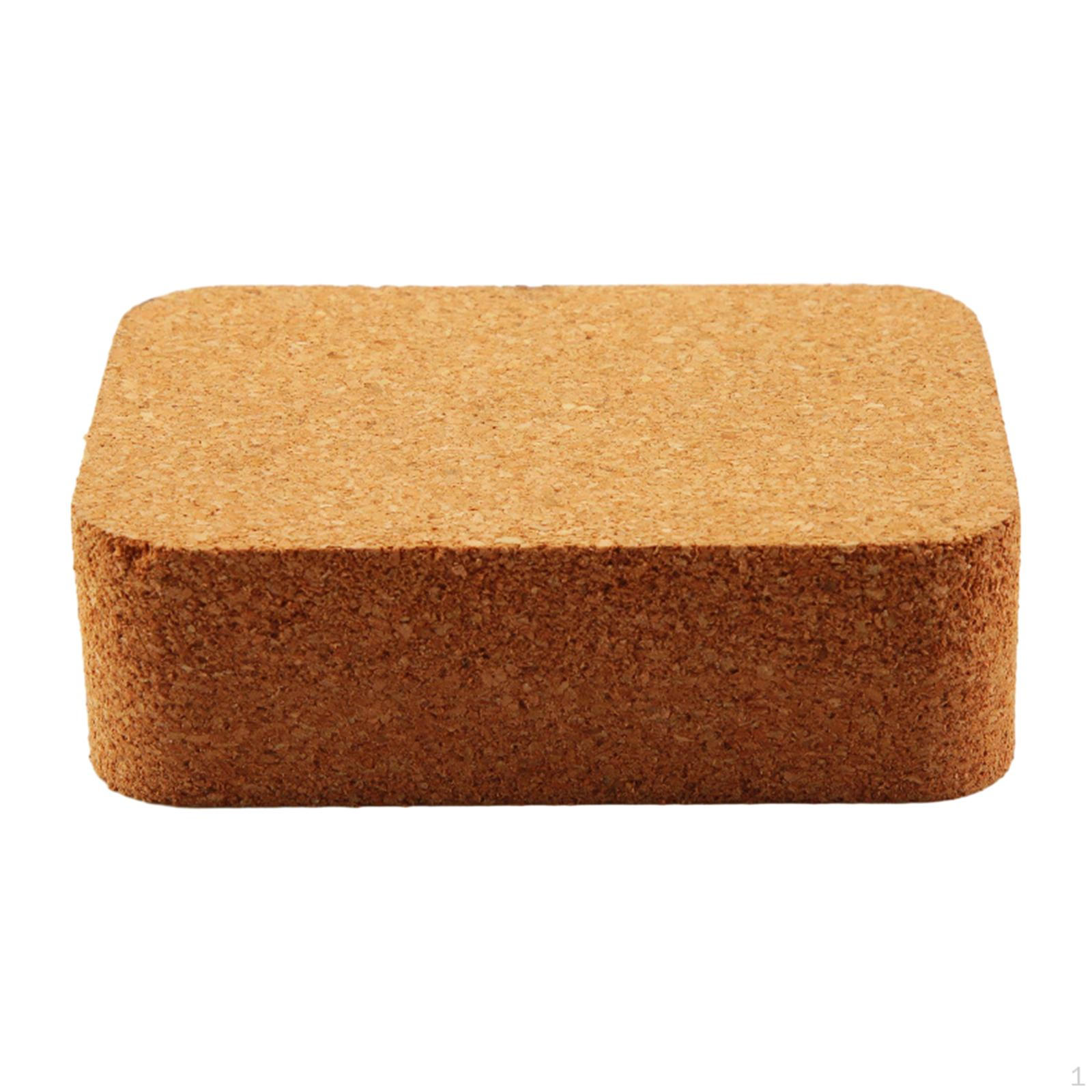 

Cork Block for Cutting Holes, Sanding Hand Tool, NonSlip Portable Accessories, Sturdy 10cmx7cmx3cm
