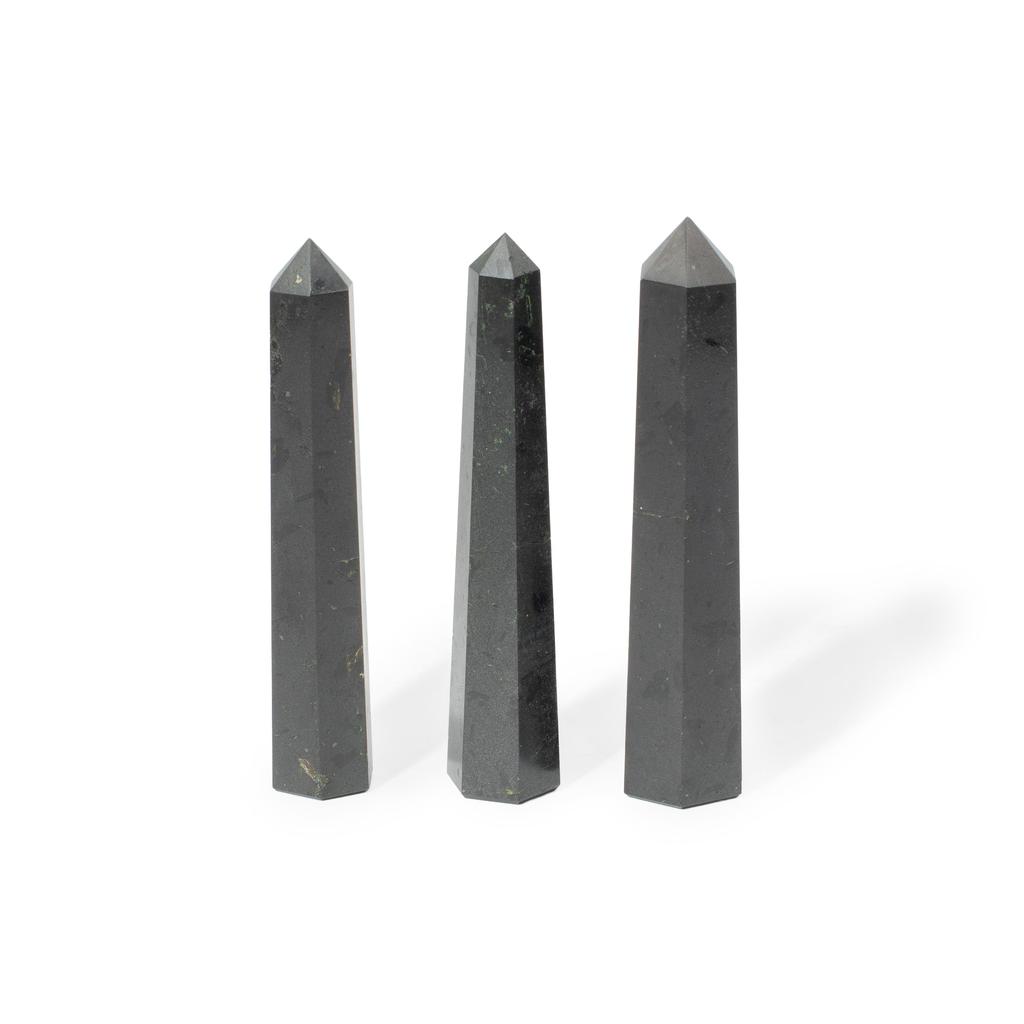 Gemstone Six Face Obelisk Point Approx 11cm - Black Tourmaline
