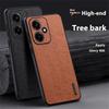 For Honor 400 5G (Global) Case Wood Texture PU Leather Coated PC TPU Phone Cover