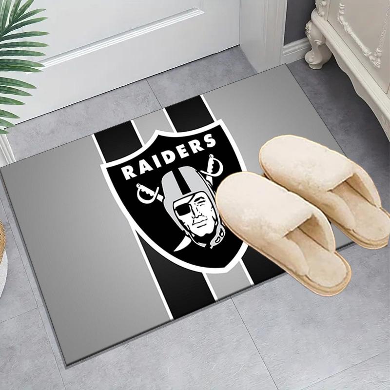 1PC Las Vegas Raiders Design Rug Game Carpet, Floor Mat for Bedroom Living Room Entryway Rug, Home Decor Idea Gift for Christmas birthday