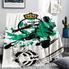 1Pc Club Santos Print Flannel Blanket High Quality Warm Comfortable Cover for All Seasons Perfect for Gifts Home Decor