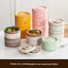 Ru Han Compartmented Bento Box Set with 304 SS Cutlery