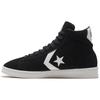 Converse Cons Pro Leather Classic Versatile Casual Non-slip Wear-resistant High-top Skate Shoes Unisex Pure Black