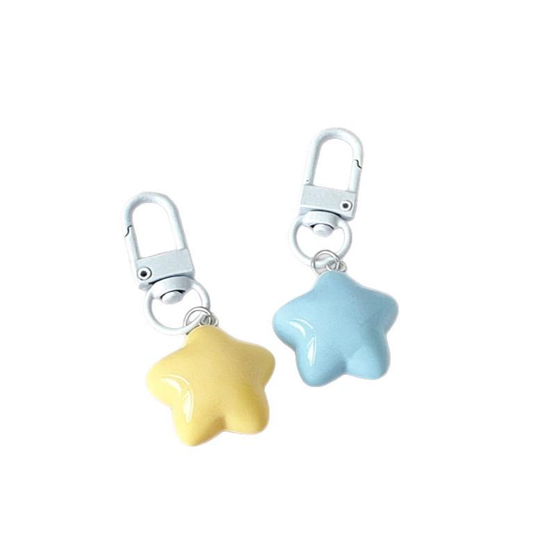 Charming Yellow Star Keychain – Soft, Cute Gift for Friends & Couples