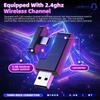 Wireless Gaming Headset For PS5 2.4G Bluetooth 5.4 Game Headphones For PC Switch PS4 Android iOS With Noise Cancelling Mic