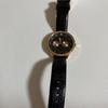 Used FURLA black gold analog watch