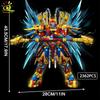 HUIQIBAO SunWuKong Warrior Mech Robot Building Blocks MOC Chinoiserie Action Figure Brick Children City Construction Display Toy