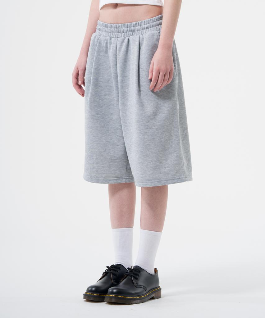 Descheuis Lightweight One-Pleat Bermuda Sweatpants Grey